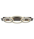 Jayden 3 Ring Integrated LED Semi Flush Ceiling Light Anthracite Brushed 3x LED 3000K-3