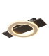 Jayden Integrated LED Semi Flush Ceiling Light Matt Black LED 3000K-1