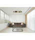 Jayden 2 Ring Integrated LED Semi Flush Ceiling Light Matt Black 2x LED 3000K-8