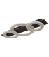 Jayden 3 Ring Integrated LED Semi Flush Ceiling Light Matt Black 3x LED 3000K-2