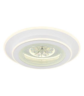 Bluma Integrated LED Semi Flush Ceiling Light White LED Dimmable 2700-6500K Remote Control Timer-1