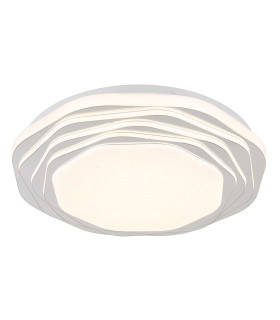 Flordelis 38cm Integrated LED Semi Flush Ceiling Light White Matt LED 3000-6000K-1