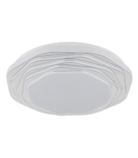 Flordelis 38cm Integrated LED Semi Flush Ceiling Light White Matt LED 3000-6000K-2