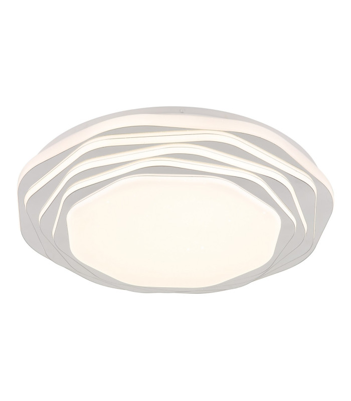 Flordelis 48cm Integrated LED Semi Flush Ceiling Light White Matt LED 3000-6000K-1
