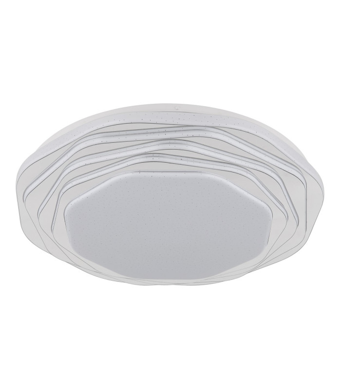 Flordelis 48cm Integrated LED Semi Flush Ceiling Light White Matt LED 3000-6000K-2