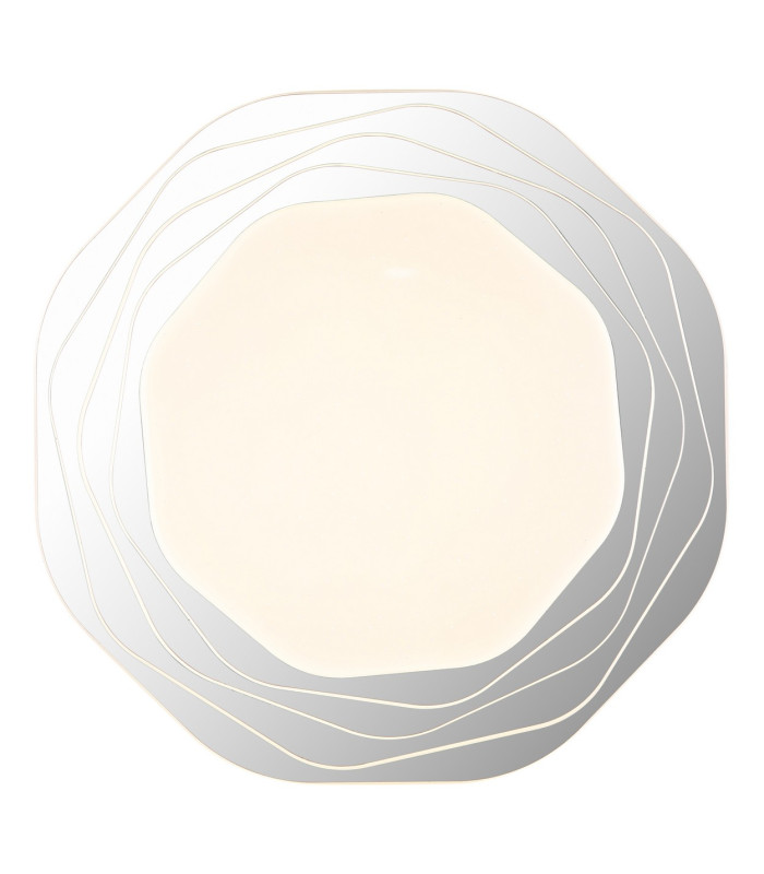 Flordelis 48cm Integrated LED Semi Flush Ceiling Light White Matt LED 3000-6000K-3
