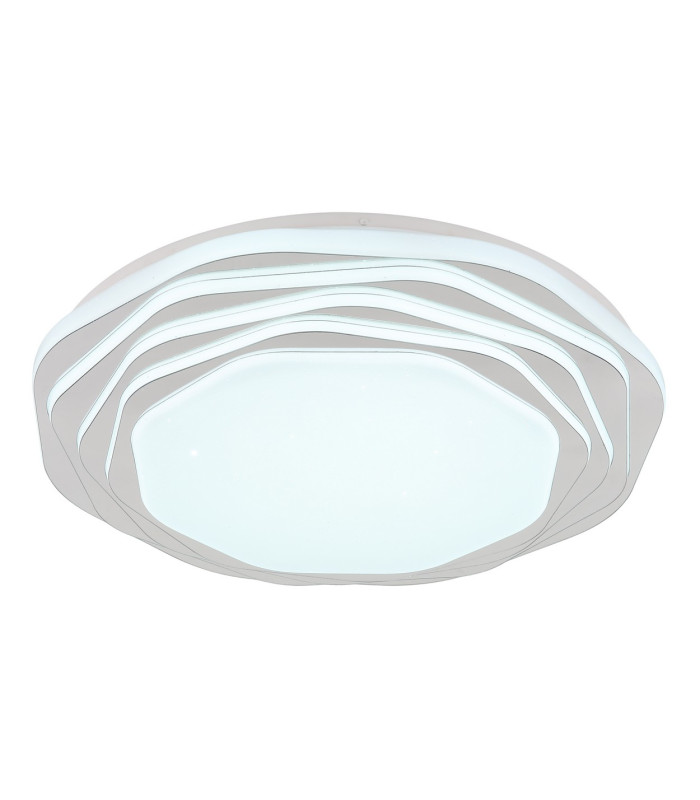 Flordelis 48cm Integrated LED Semi Flush Ceiling Light White Matt LED 3000-6000K-5