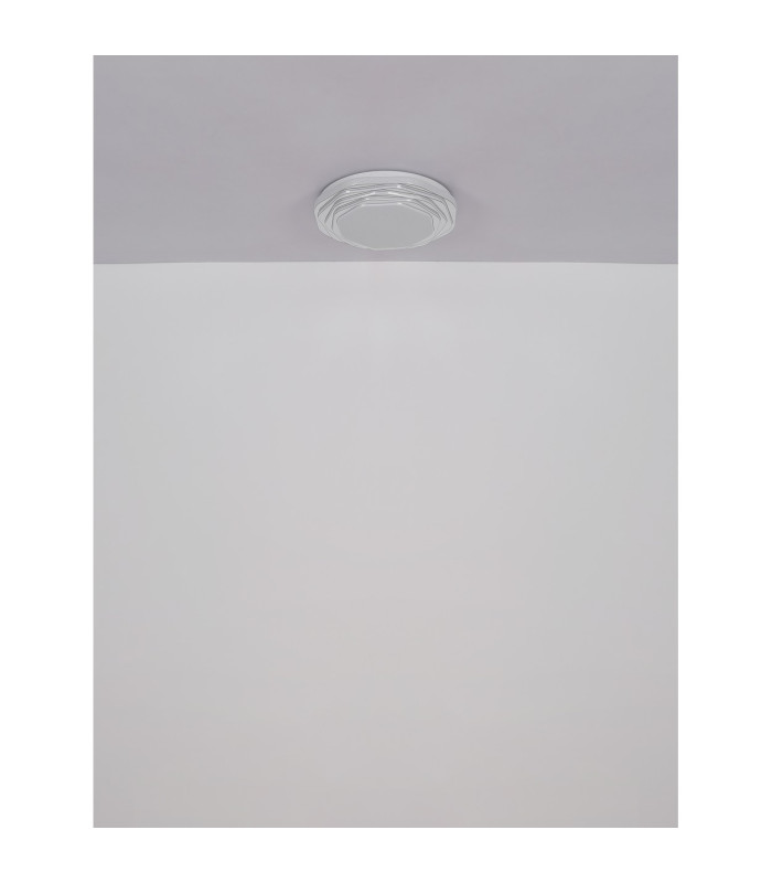 Flordelis 48cm Integrated LED Semi Flush Ceiling Light White Matt LED 3000-6000K-8