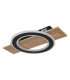 Jayden Integrated LED Semi Flush Ceiling Light Wood Look Dark LED 3000K-2