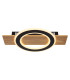 Jayden Integrated LED Semi Flush Ceiling Light Wood Look Dark LED 3000K-3