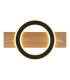Jayden Integrated LED Semi Flush Ceiling Light Wood Look Dark LED 3000K-4
