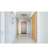 Jayden Integrated LED Semi Flush Ceiling Light Wood Look Dark LED 3000K-5