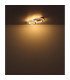 Jayden 2 Ring Integrated LED Semi Flush Ceiling Light Wood Look Dark 2x LED 3000K-5