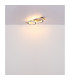 Jayden 2 Ring Integrated LED Semi Flush Ceiling Light Wood Look Dark 2x LED 3000K-6