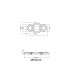 Jayden 3 Ring Integrated LED Semi Flush Ceiling Light Wood Look Dark 3x LED 3000K-6
