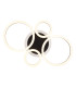 Loretta 3 Ring Integrated LED Semi Flush Ceiling Light Matt Black 4x LED 2700-6500K-3