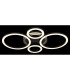 Loretta 3 Ring Integrated LED Semi Flush Ceiling Light Matt Black 4x LED 2700-6500K-4