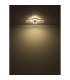 Loretta 3 Ring Integrated LED Semi Flush Ceiling Light Matt Black 4x LED 2700-6500K-7