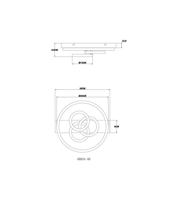 Darryl I Integrated LED Semi Flush Ceiling Light Matt Black 4x LED Dimmable 2700-6500K Remote Control Timer-11