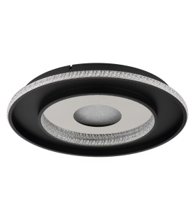 Marsh Integrated LED Semi Flush Ceiling Light Matt Black LED Dimmable 2700-6500K Remote Control Timer-2