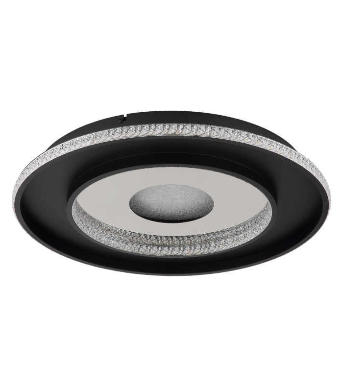 Marsh Integrated LED Semi Flush Ceiling Light Matt Black LED Dimmable 2700-6500K Remote Control Timer-2