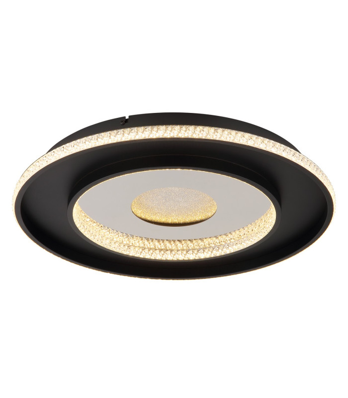 Marsh Integrated LED Semi Flush Ceiling Light Matt Black LED Dimmable 2700-6500K Remote Control Timer-4