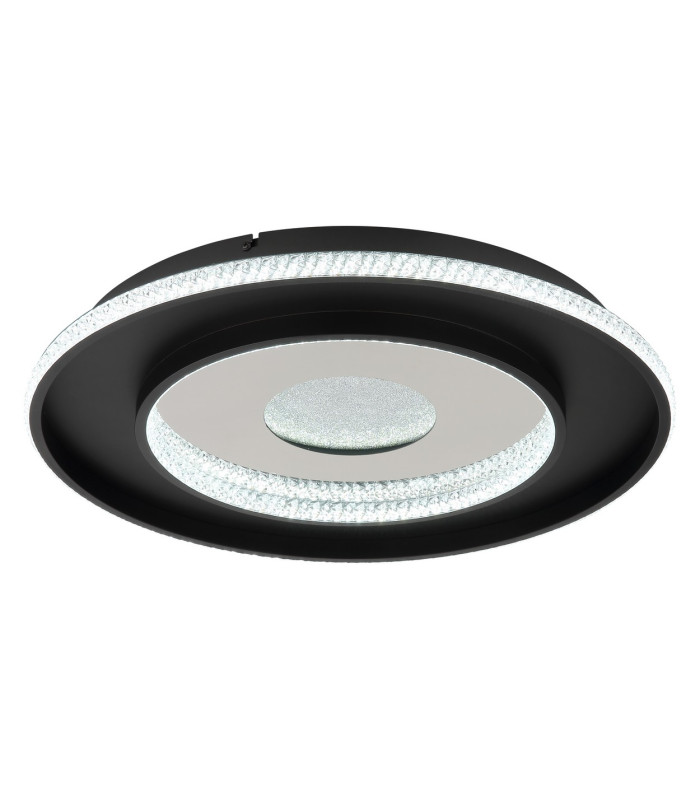 Marsh Integrated LED Semi Flush Ceiling Light Matt Black LED Dimmable 2700-6500K Remote Control Timer-5