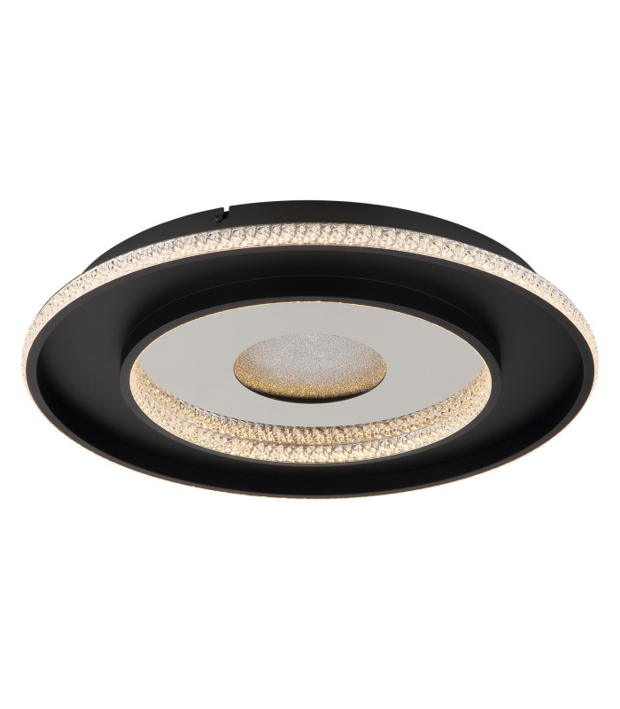 Marsh Integrated LED Semi Flush Ceiling Light Matt Black LED Dimmable 2700-6500K Remote Control Timer-9