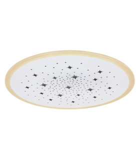 Murphy 50cm Integrated LED Semi Flush Ceiling Light White LED Dimmable 2700-6500K Remote Control-1