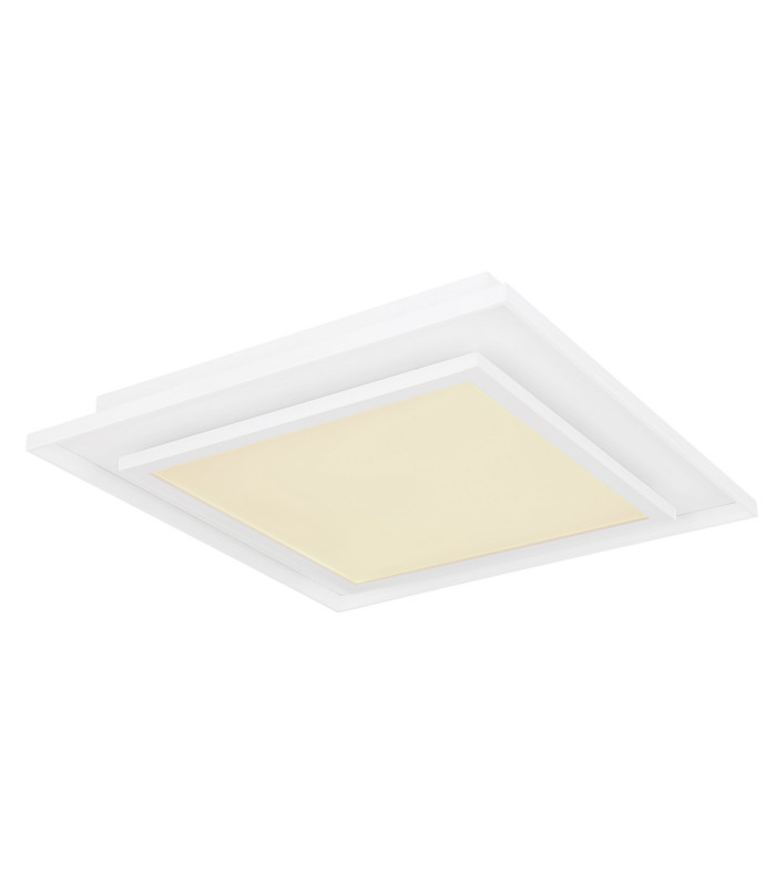 Murphy Square Integrated LED Semi Flush Ceiling Light White LED Dimmable 2700-6500K Remote Control-1