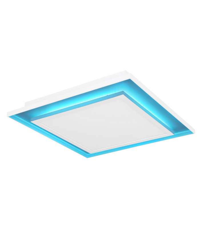 Murphy Square Integrated LED Semi Flush Ceiling Light White LED Dimmable 2700-6500K Remote Control-10