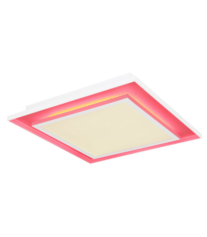 Murphy Square Integrated LED Semi Flush Ceiling Light White LED Dimmable 2700-6500K Remote Control-11