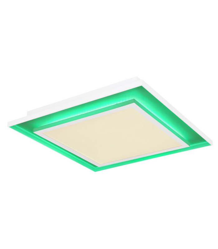 Murphy Square Integrated LED Semi Flush Ceiling Light White LED Dimmable 2700-6500K Remote Control-12