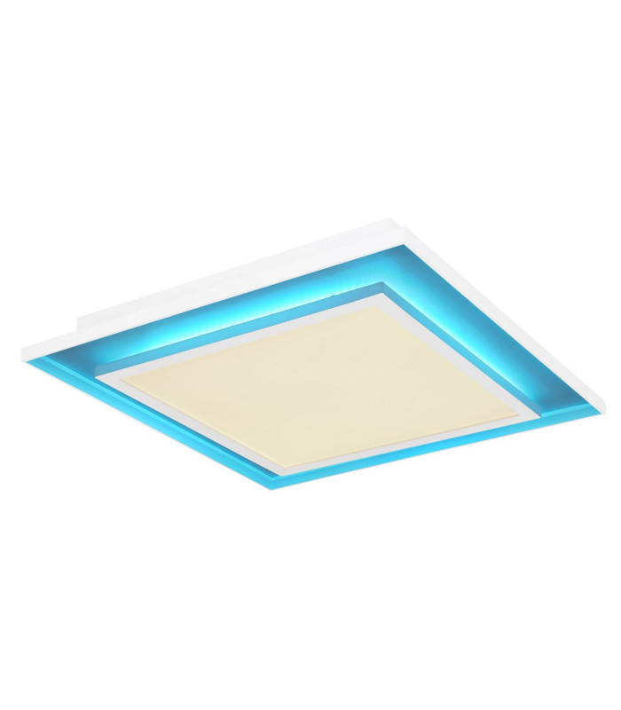Murphy Square Integrated LED Semi Flush Ceiling Light White LED Dimmable 2700-6500K Remote Control-13
