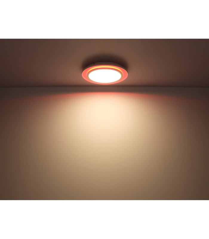 Murphy Square Integrated LED Semi Flush Ceiling Light White LED Dimmable 2700-6500K Remote Control-14