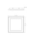 Murphy Square Integrated LED Semi Flush Ceiling Light White LED Dimmable 2700-6500K Remote Control-20