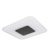 Gisell Square Integrated LED Semi Flush Ceiling Light White Matt 1x LED Dimmable 2700-6000K Remote Control-2