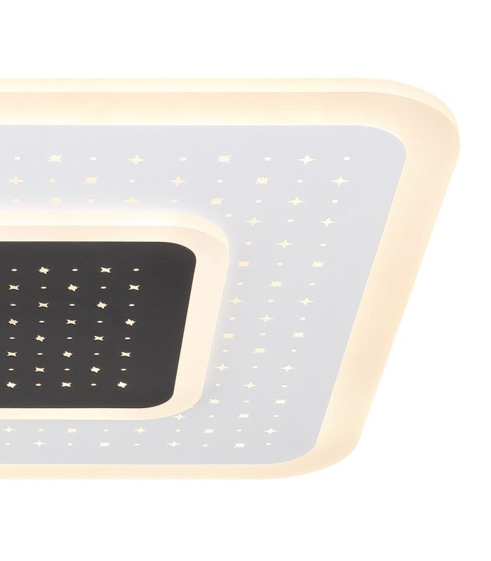 Gisell Square Integrated LED Semi Flush Ceiling Light White Matt 1x LED Dimmable 2700-6000K Remote Control-5