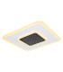 Gisell Square Integrated LED Semi Flush Ceiling Light White Matt 1x LED Dimmable 2700-6000K Remote Control-6