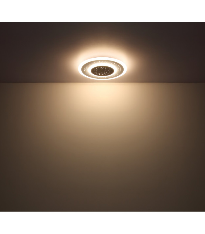 Gisell Square Integrated LED Semi Flush Ceiling Light White Matt 1x LED Dimmable 2700-6000K Remote Control-8