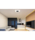 Gisell Square Integrated LED Semi Flush Ceiling Light White Matt 1x LED Dimmable 2700-6000K Remote Control-12