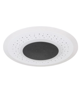 Gisell Round Integrated LED Semi Flush Ceiling Light White Matt LED Dimmable 2700-6000K Remote Control-2