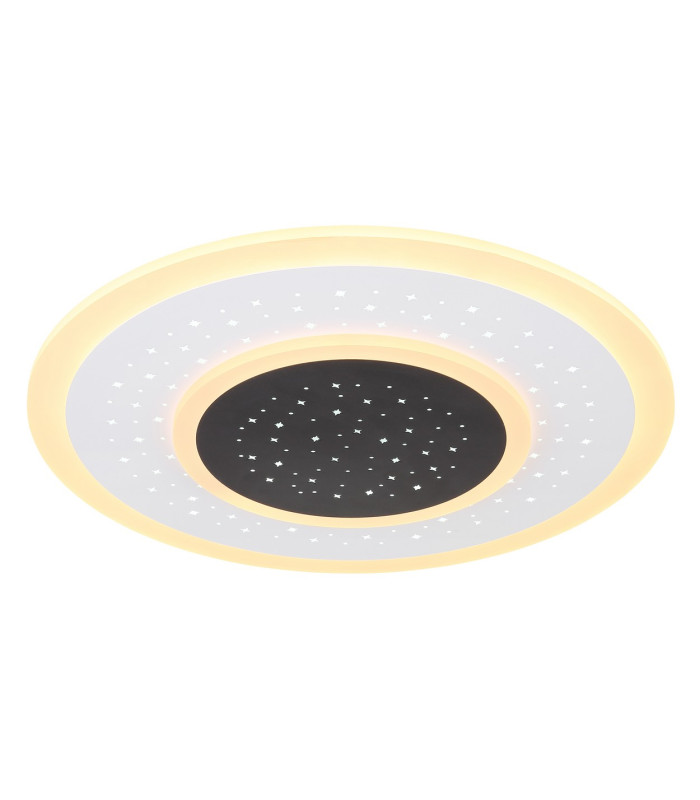 Gisell Round Integrated LED Semi Flush Ceiling Light White Matt LED Dimmable 2700-6000K Remote Control-5