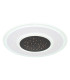 Gisell Round Integrated LED Semi Flush Ceiling Light White Matt LED Dimmable 2700-6000K Remote Control-6