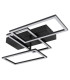 Terrxa Integrated LED Semi Flush Ceiling Light Matt Black LED 3000K-2