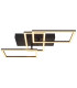 Terrxa Integrated LED Semi Flush Ceiling Light Matt Black LED 3000K-3