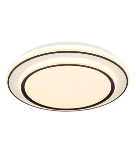 Logan Integrated LED Semi Flush Ceiling Light White Matt LED 3000K-1