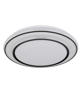 Logan Integrated LED Semi Flush Ceiling Light White Matt LED 3000K-2