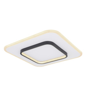 Lima Round Integrated LED Semi Flush Ceiling Light White LED Dimmable 3000-6000K Remote Control-1