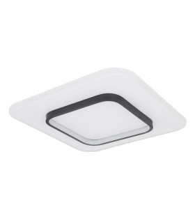 Lima Round Integrated LED Semi Flush Ceiling Light White LED Dimmable 3000-6000K Remote Control-2
